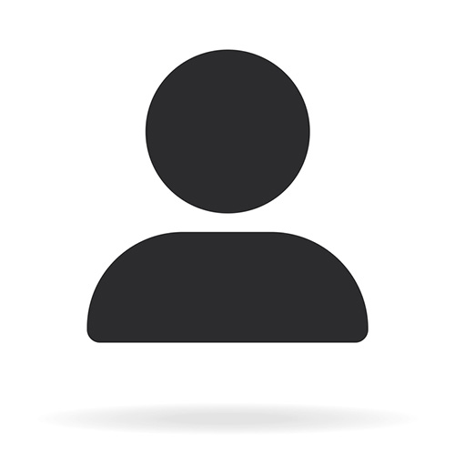 silhouette of a persons head and shoulders