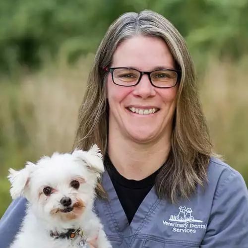 Jennifer with her dog