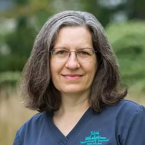 Tricia posing for a photo outside